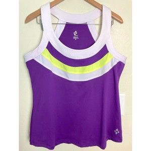 Jofit Tank Top Women's XL Athletic Stretchy Gym Running Yoga Purple
